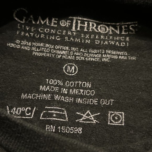 Official Game of Thrones Live Concert Experience Ice King T-shirt - Picture 3 of 3